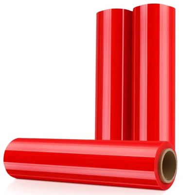 Màu đỏ 30 micron LDPE phim kéo dài Palet Flexible Wrap phim kéo dài