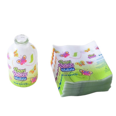 Nhựa PETG có thể tái chế, thu hẹp nhãn tay, cuộn phim tùy chỉnh cho chai