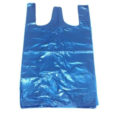 OEM áo khoác xanh phong cách túi xách nhựa 0.03mm Độ dày túi tạp hóa nhựa lớn
