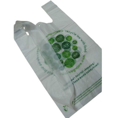 Bao bì mua sắm nhựa tái sử dụng có thể phân hủy sinh học cho hàng tạp hóa Màu xanh trắng