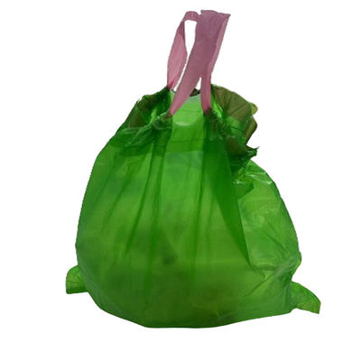 Thùng rác dùng một lần lớn Liner màu sắc tùy chỉnh vẽ dây túi rác