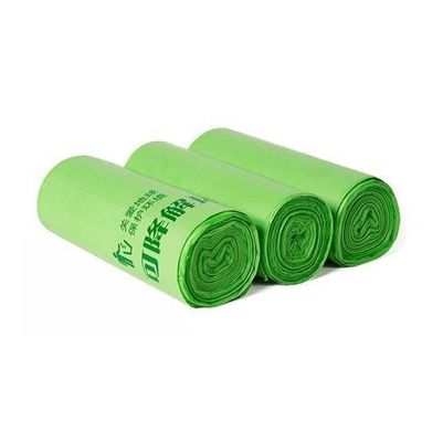Biodegradable PLA Liner thùng rác trên cuộn in màu xanh lá cây