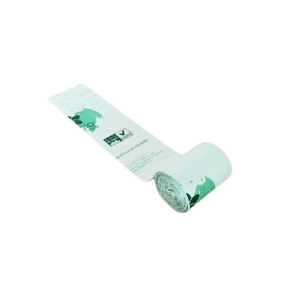 Biodegradable PLA Liner thùng rác trên cuộn in màu xanh lá cây