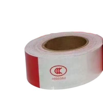 Dải băng cảnh báo màu đỏ và trắng in BOPP